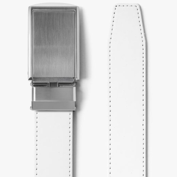 SlideBelts Accessories - 🛍️SALE🛍️ SlideBelts Classic White Belt (Simple,Subtle, Stylish)